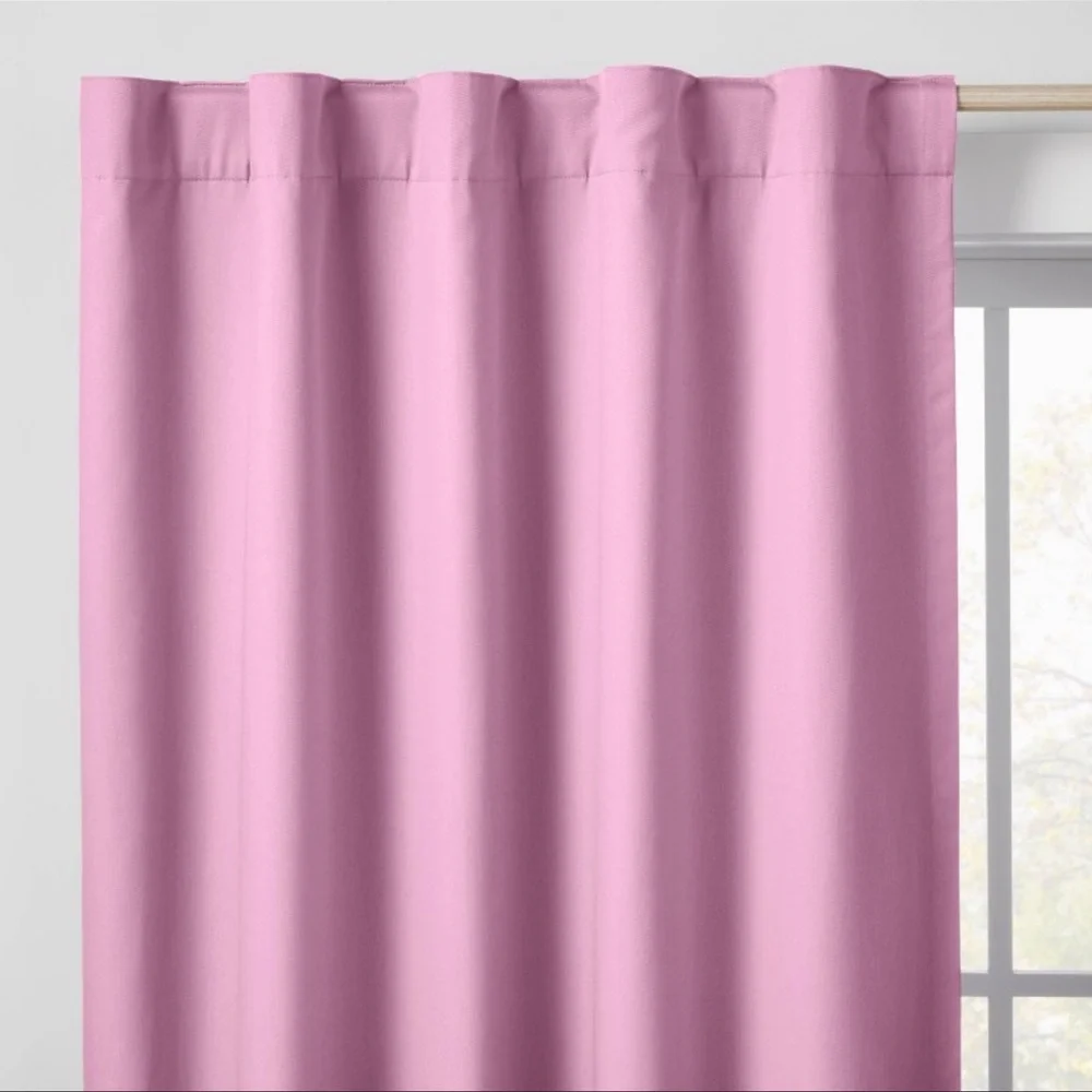 SINGLE Pillowfort 84” Blackout Twill Solid Curtain Panel Purple